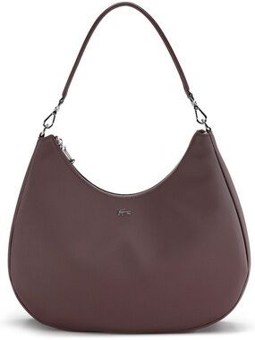 Lacoste Shoulder Hobo Bag in Plum